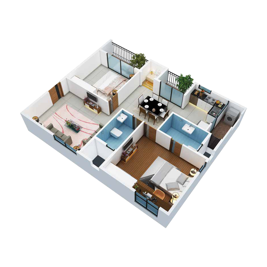 2BHK Plan B